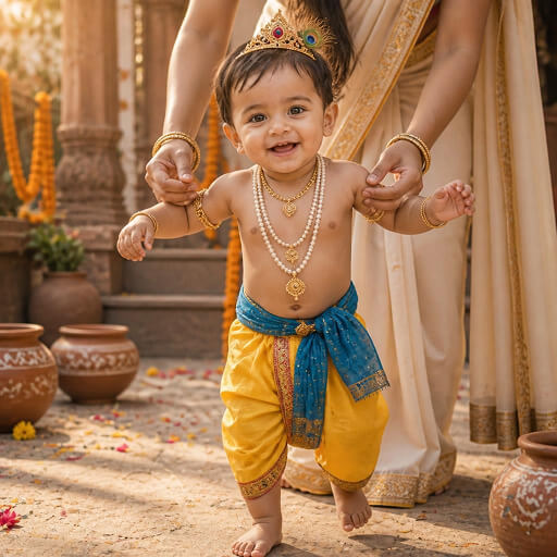 Toddler Krishna