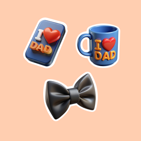 Free PNG Father's Day Stickers and Cliparts Online | LightX